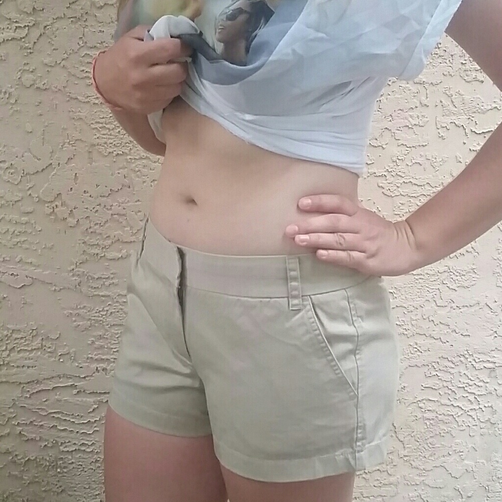 New J. Crew beige shorts